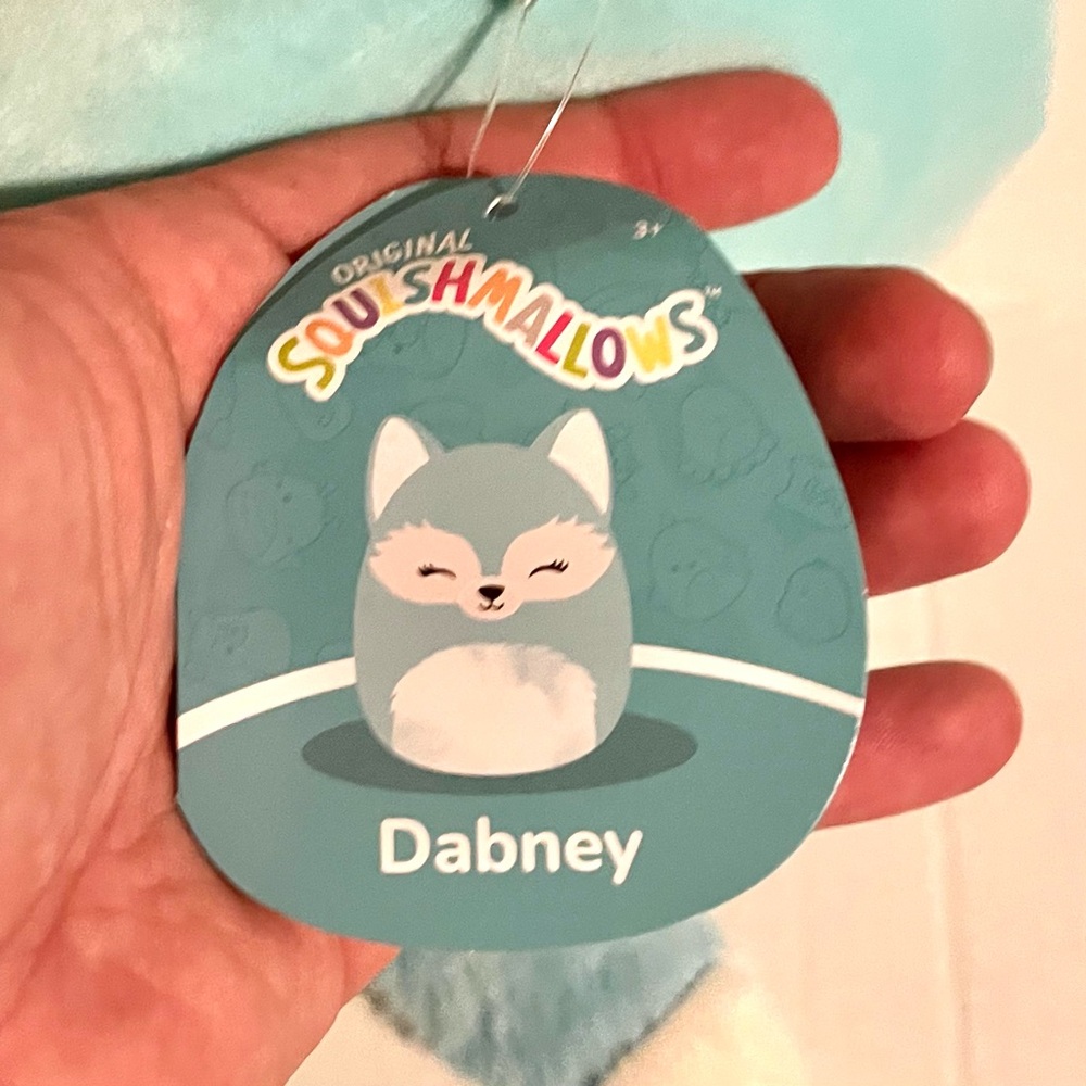 NWT Squishmallows Dabney Fox Plush Stuffed Animal Turquoise Toy 8” - Picture 11 of 13